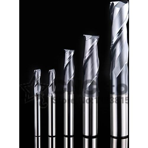 Milling Cutter Alloy Coating Tungsten Steel Tool Cnc Maching 2 Blade Endmills Top Milling Cutter Kit Milling Machine Tools