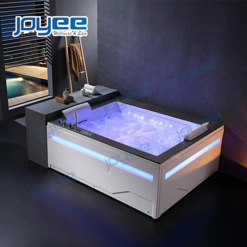 JOYEE New Material Stone Surface 2 Person Whirlpool Massage Bathtub with Jacuzzi Spa Hot Tub for Bathroom Use