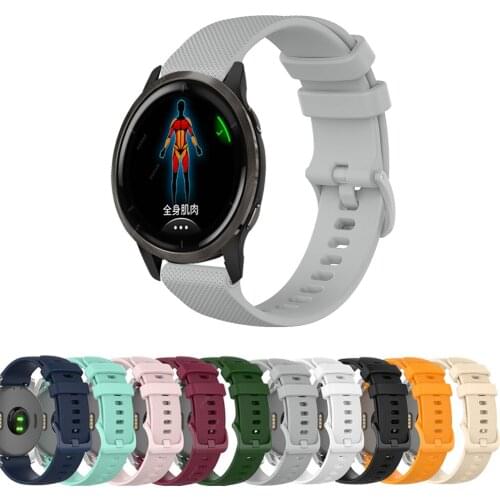 Classic Replacement Wristbands For Garmin Vivoactive 4 /Venu 2 22mm Silicone Watch Band Strap For Garmin Venu2 Correa
