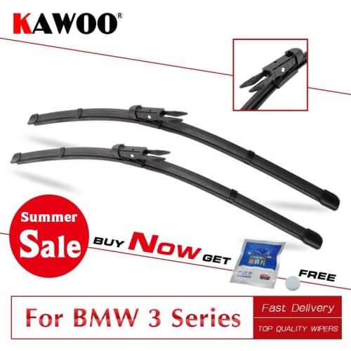 KAWOO for BMW 3 Series E36 E46 E90 E91 E92 E93 F30 F31 F34 From 1993 To 2017 Car Wipers Blade Fit U Hook/Pinch Tab/Side Pin Arms