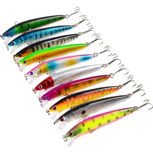 Lure Hard Bait 8.5g 95mm pencil bait Vivid Deep Swim Wobbler Crankbait Tackle Fishing for California bass wobbler Variant Colors