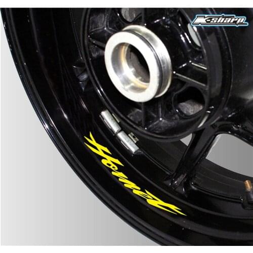 New motorcycle wheel RIM interior decal round reflective strip logo sticker for HONDA hornet stickers