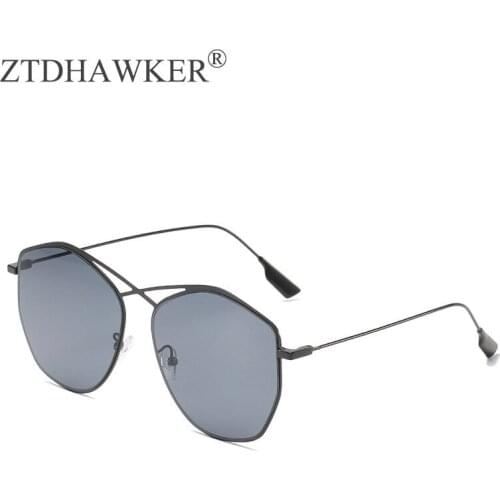 2021 New Versatile Simple Metal Round Sunglasses Womens Fashion Personality Street Shot Sexy Temperament Glasses UV400