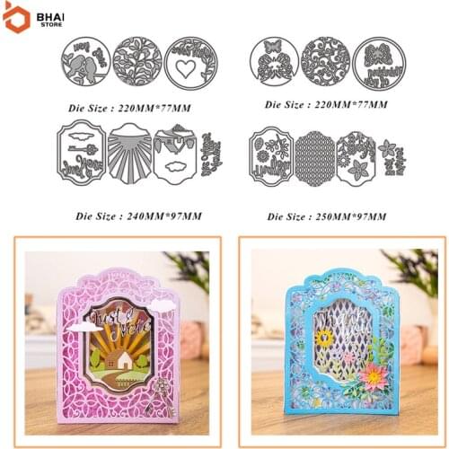 New Christmas Photo Frame Accessories Metal Cutting Dies for DIY Scrapbooking Photo Album Decorative Embossing DIY Paper Cards D