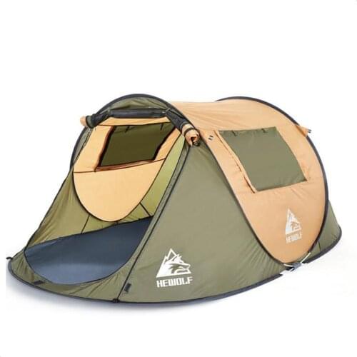 Hewolf 2-3 Person Fully Automatic Pop Up Car Self Driving Mountaineering Cycling Travel Family Party Beach Outdoor Camping Tent
