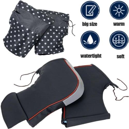 Motorcycle Gloves Handlebar Gloves With Reflective Strip Grip Covers Muffs Windproof Waterproof Warm Handle Bar Hand Cover