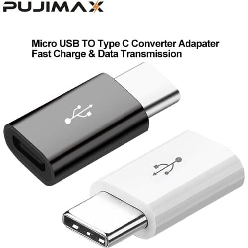 PUJIMAX Adapter Micro Usb Male To Type-c Micro usb To TypeC Converter Adapter for Huawei Macbook Oneplus Xiaomi Charging Charger