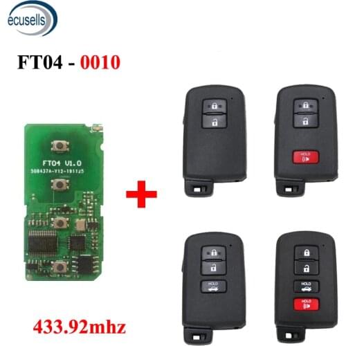 Lonsdor FT04-0010D 433.92MHz Car Remote Smart Key forToyota/Lexus Keyless Control Transmitter Circuit Board PCB 8A Chip