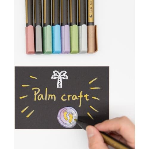 Sealing wax seal samp craftwork pen craft Marker PenMetallic Gold Silver DIY sealing wax seal Crafts Brush For Drawing
