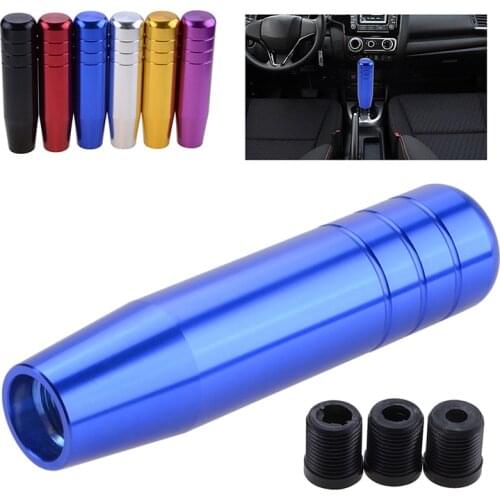 13CM Universal Aluminium Alloy Gear Shift Knob Electroplating Color Manual Shifter Dandle JDM Car Accessories Replacement