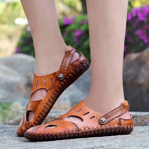 Sandalias Romanas Sandals Men Summer For Sandalias Hombre Cuero Para Mens Outdoor Man 2019 Zandalias Sandalia Rasteira Beach