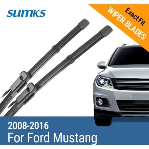 SUMKS Wiper Blades for Ford Mustang 22"&20" Fit Pinch Tab Arms 2008 2009 2010 2011 2012 2013 2014 2015 2016