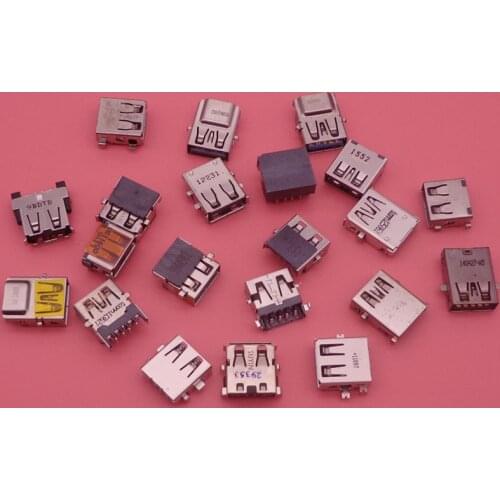 20Models Laptop Notebook 2.0 3.0 USB Jack Female Socket Connector For ASUS ACER HP DELL Lenovo Toshiba etc