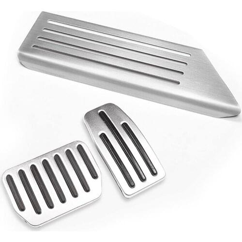 3 pcs Set Rest Accelerator Brake Car Pedal Pads For Tesla Model 3 2017-2018