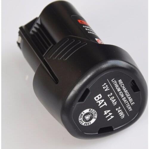 1-2PCS 2.0Ah 10.8V Rechargeable Li-ion Battery pack replace for 12V BOSCH cordless Electric drill screwdriver GOS 10.8 V-LI