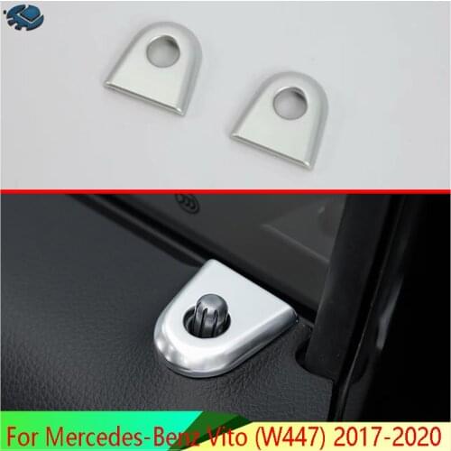 For Mercedes-Benz Vito (W447) 2017-2020 Car Accessories ABS Chrome Car door lock safety cover decoration