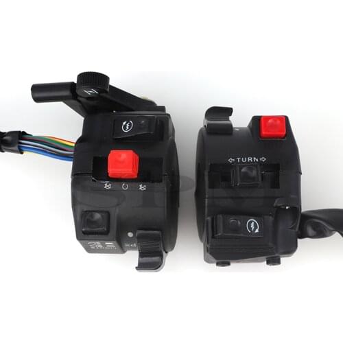 Free shipping Motorcycle Head Light Hi-Lo Beam Kill Electric Start 4-Function Switch with Choke Lever for ATV Quad 4 Wheeler