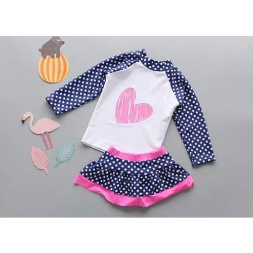 Bikinis Bathwear Swimable Swimming Bathing Girls Bathing Suit Swimsuit Kids Girls Water Play Quick drying Fashion Tops+Skirts