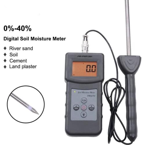 PMS710 Digital Soil Moisture Meter Test River sand Soil Cement Land plater Sensor Tool Tester