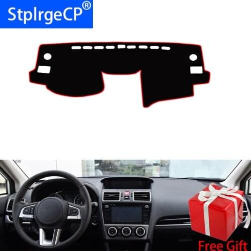 For SUBARU XV Forester 2011-2018 Car Styling Dash Mat Dashmat Dashboard Sticker Cover Sun Shade Dash Board Cover Carpet