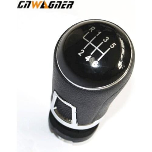 For VW Volkswagen Passat B6 B7 Golf 7 Gear Shift Knob Gear lever 12mm 5 and 6 Speed Chrome Ring Type CNWAGNER