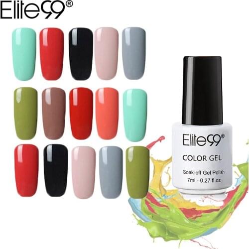 Elite99 7ml One Step Gel Polish UV LED Soak Off Gel Lacquer For Manicure 3 In 1 Nail Art Varnish Hybrid Long Lasting Gel Paint