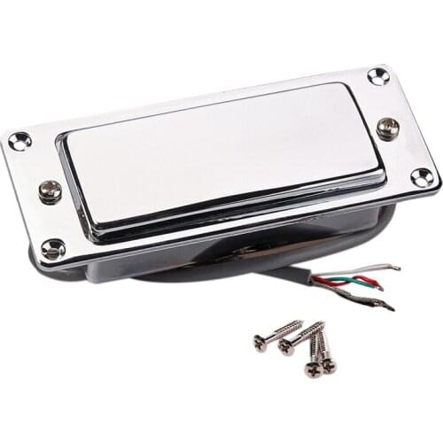 Chrome Silver Mini LP Guitar Humbucker Pickup Sealed Pick Up Music Repair Parts