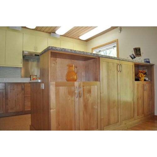 2017 new design solid wood kitchen cabinets customized made cheap priced traditional kitchen furnitures S1606111