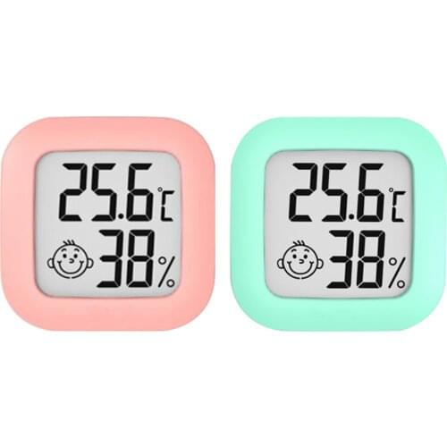 Mini Indoor Thermometer Digital LCD Temperature Sensor Humidity Meter Thermometer Room Hygrometer Gauge Smart Home