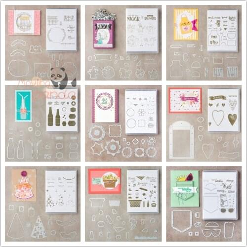 Metal Cutting Dies And Stamps Set Stencil For Scrapbooking Paper Craft Handmade Card Album Punch Cutter 2021 New Knife Mold