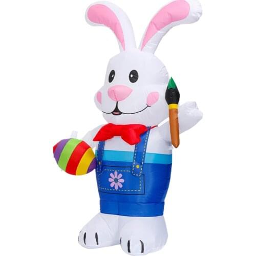 Inflatable Costume Easter Jumpsuit Game Fancy Dress Glowing Party With LED Lights Rabbit Outdoor Toys Garden Decorations