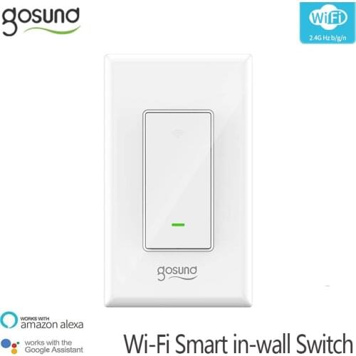 Gosund WiFi Smart Wall Switch 120mm US Smart Home Remote Control Light Switches Work With Alexa And Google Home, Updated Version