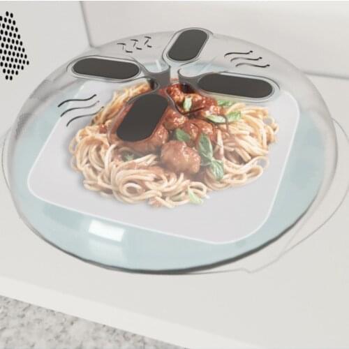 New Food Splatter Guard Microwave Hover Anti-Sputtering Cover