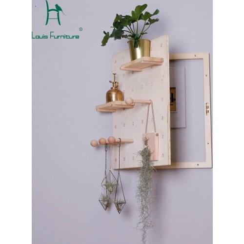 Louis Fashion Coat Racks Electric Meter Box Decorative Frame Wooden Hole Board Switch