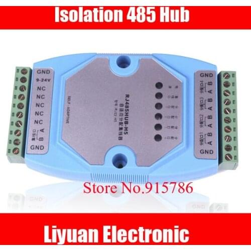 Free shipping Industrial RS485ub connection points sharing / 9-24V 485 Hub / 485hub distributor