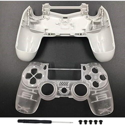 Clear Transparent Housing Shell Cover Case for Playstation 4 Pro PS4 Slim Pro Controller 4.0 JDS-040 JDM-040 Version 2 Gen 2th