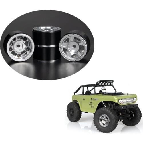 Rc Car AXIAL SCX24 Part 4Pcs/Sets Deadbolt C10 JLU B-17 Aluminum Alloy Rims Wheel Hub For 1/24 Scale Remote Control Cars Toys