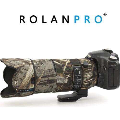ROLANPRO Nylon Waterproof Lens Coat for Sigma 70-200mm F/2.8 Sport Camouflage Rain Cover Lens Protective Sleve Guns Case Outdoor