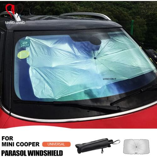 Universal For Mini Cooper F55 R56 Sunshade Parasol Visor Cover UV Convenient Storage Oxford Cloth Umbrella Car Auto Accessories