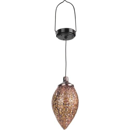 Retro LED Hanging Lights Solar Lantern Waterproof Landscape Light For Outdoor Garden Yard Decor