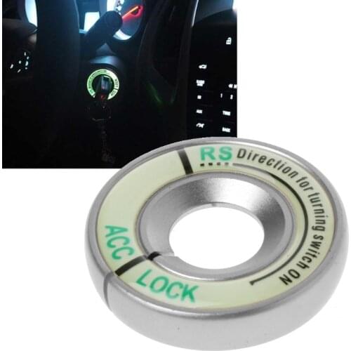 Luminous Ignition Decoration Ring Key Switch Cover Car Accessories N84F