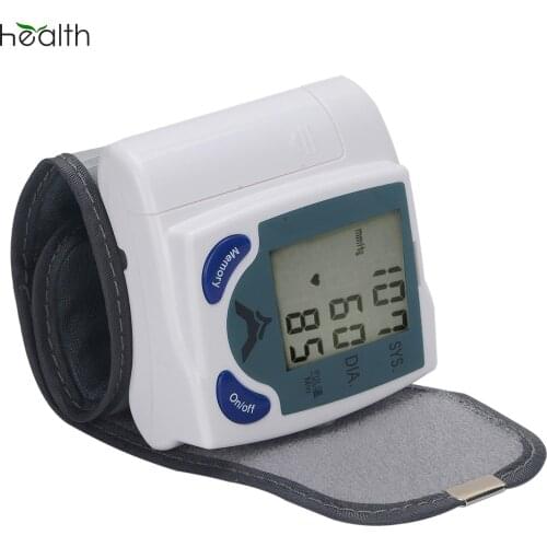 Tonometer Blood Presssure Monitor Systolic/Diastolic Pressure Pulse Rate Wrist Measurement Family Health Care