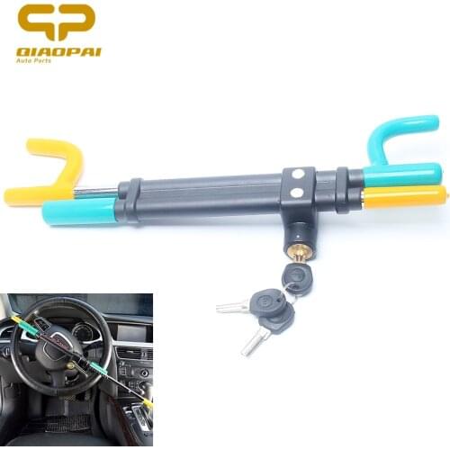 Universal Baseball Bat Steering Wheel Lock For Car Protection Automobile Security Anti Theft Burglarproof Lock 3keys Copper Core