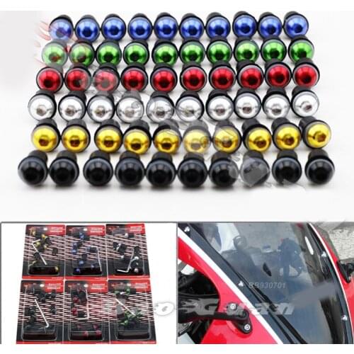 10pcs CNC Windshield Screw Mounting For Honda CBR600F3 CBR600F4 CBR600F4i CBR600 CBR 600 F3 F4 F4i ZX-6R ZX-10R ZX-R1 ZX-R6