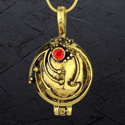 Vintage Vampire-Diaries Necklace Elena-Gilbert Vervain Romantic Crystal-Pendant Necklace Women Charm Jewelry