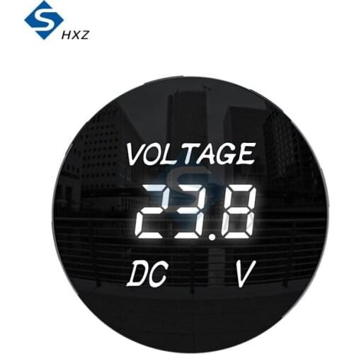 DC12V 3 Digit LED Digital Display Waterproof Voltmeter 5-48V Volt Meter Tester Monitor Voltage Detector for Car Motorcycle