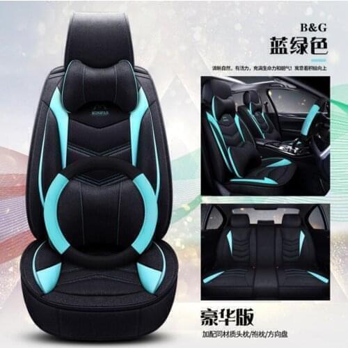 High Quality flax Cartoon auto seat covers for Ford mondeo Focus 2 3 kuga Fiesta Edge Explorer fiesta fusion car accessory