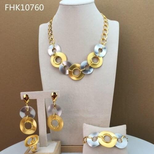 Yuminglai 2021 Classic Jewelry Dubai Costume Jewelry Sets for Women FHK10760