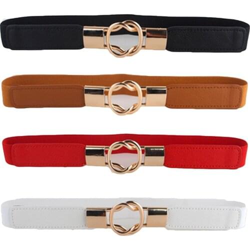 Women Fashion Skinny Vintage Buckle Waist Belt Elastic Stretch Corset Waistband BLTLL0109