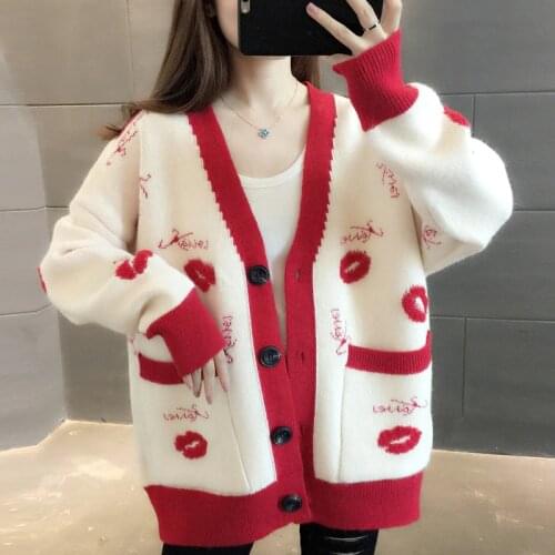 Women Cardigan Sweaters Spring Autumn Wild Knitting Sweater Coats Casual Loose Cardigans Short Single-breasted Cardigan Tops New